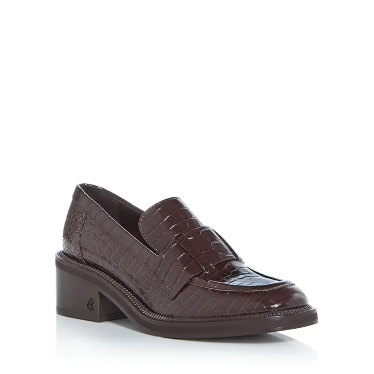 Jimmy Choo Women's Tylor 60 Croc Embossed Loafers