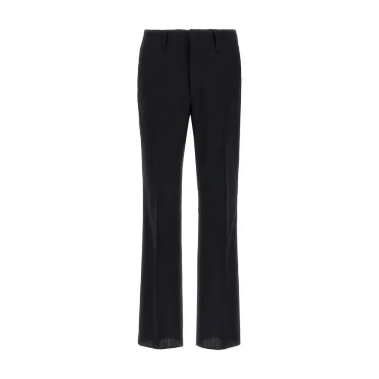 Fendi Mens Straight Leg Wool Trousers