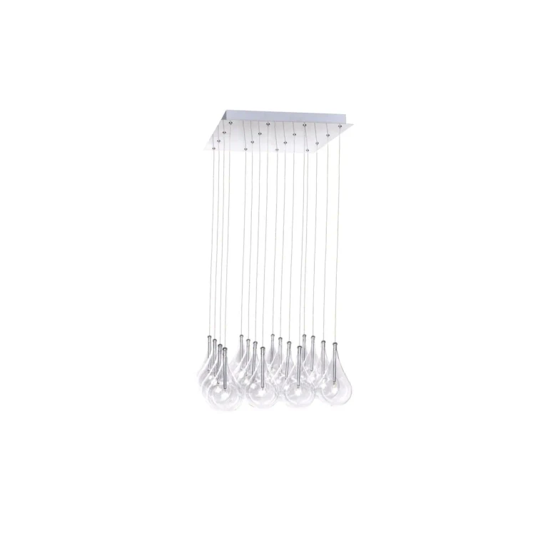 ET2 Larmes 16-Light Xenon Pendant, Polished Chrome