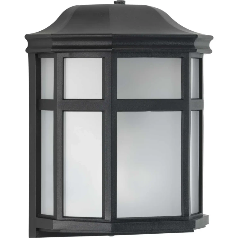 Black One Light Wall Lantern from the Milford Non-Metallic Lantern Collection