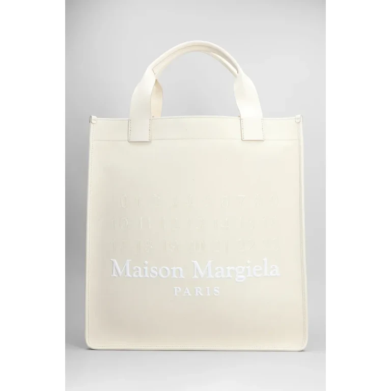Tote In Beige Cotton
