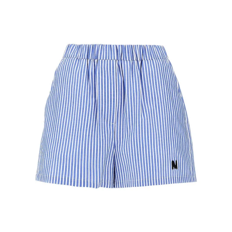 MSGM Striped poplin shorts Woman 40