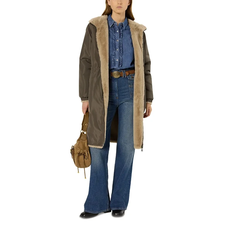 Gerard Darel Mayline Faux Fur Coat