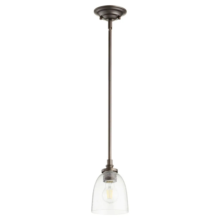 Quorum Rossington 5" Pendant Light in Oiled Bronze with