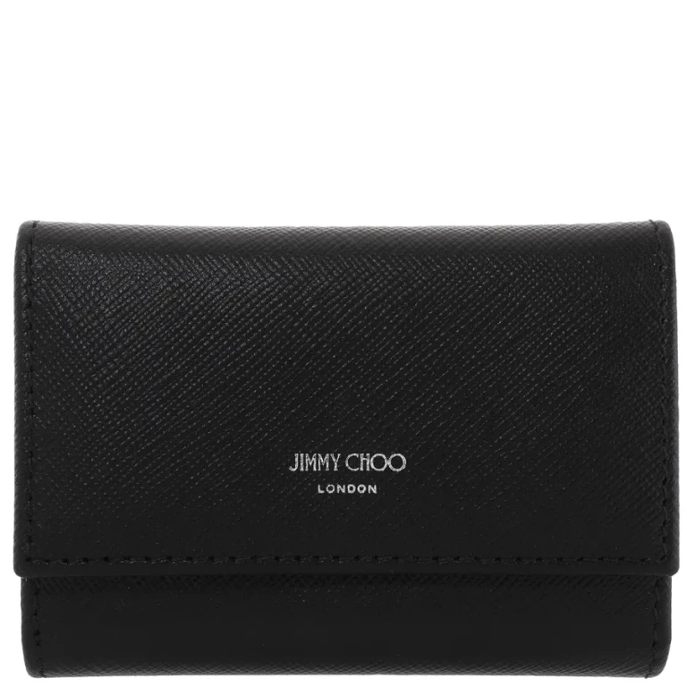 Jimmy Choo Black Howick Leather Key Holder