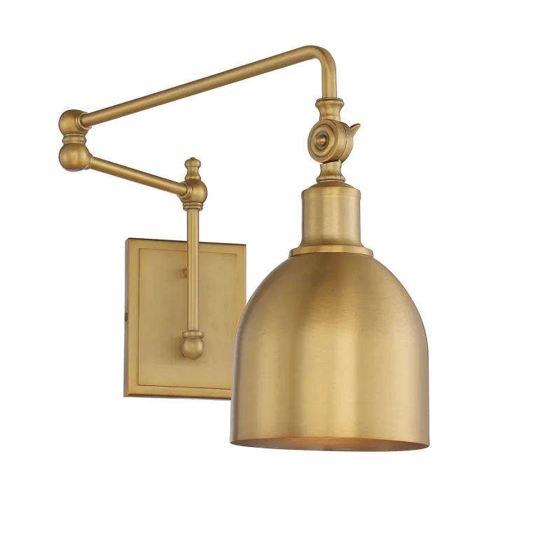 Trade Winds Lighting 1-Light Wall Sconce In Natural Brass - TW110024-NB