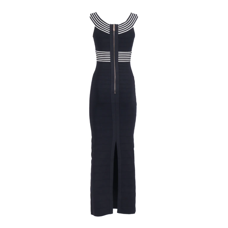 Elisabetta Franchi Robe Au Genou - Noir