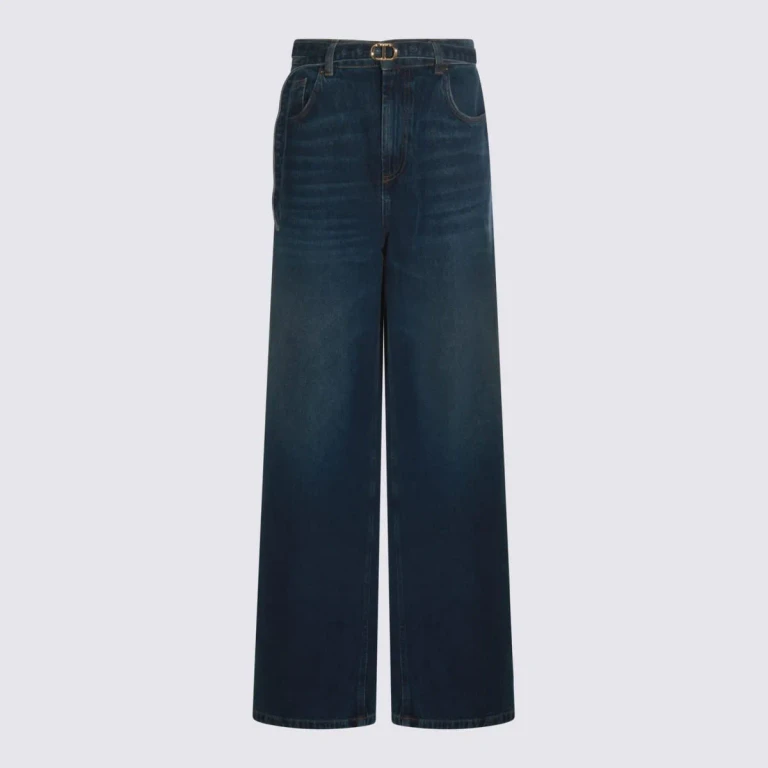 TwinSet Dark Blue Cotton Seasonal Jeans
