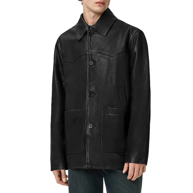Allsaints Toulouse Leather Coat
