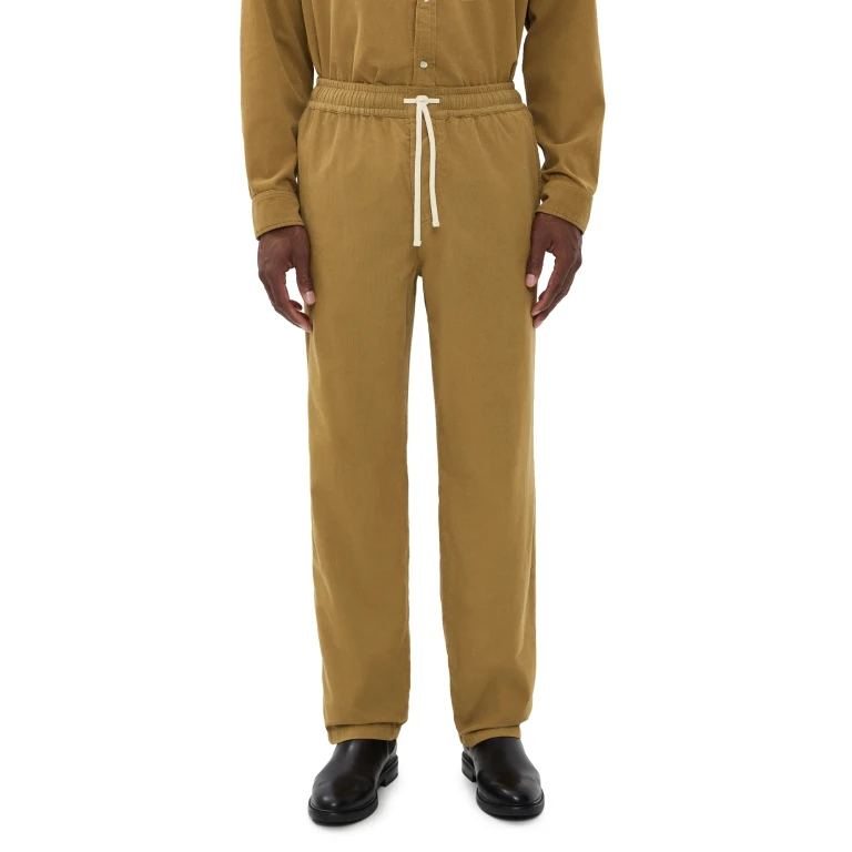Pantaloni pull-on in velluto a coste sottili Nirlen Isabel Marant Bronzo Chiaro M