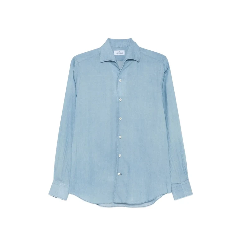 Gherardi Denim Shirt Blue Cotton - Men