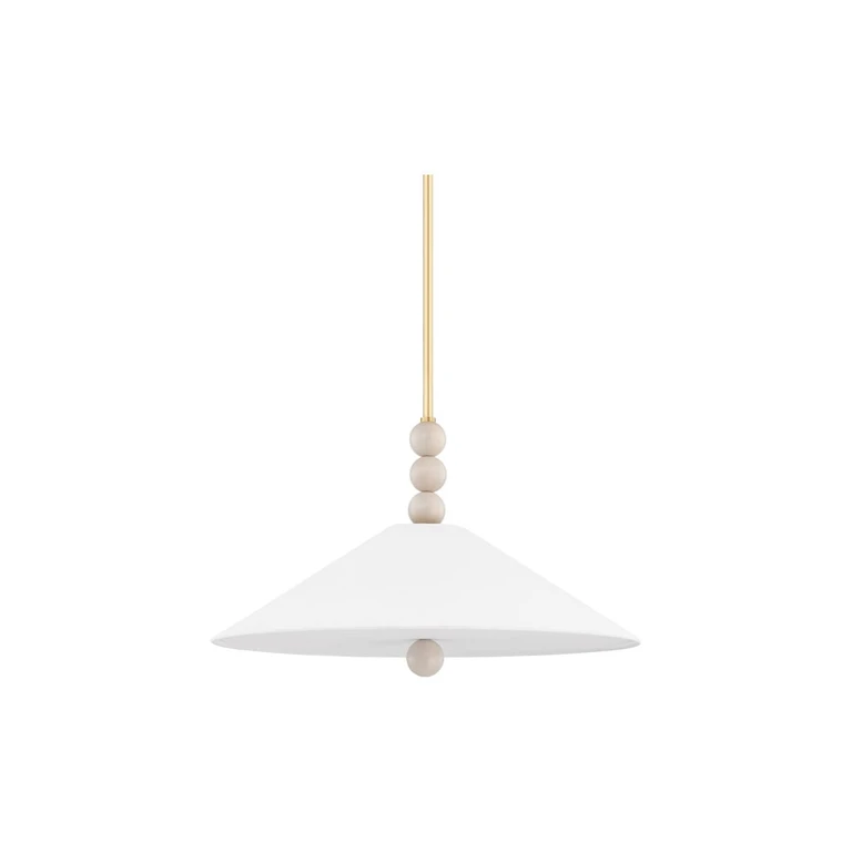 Mitzi Alexis 2-Light Pendant Light in Aged Brass