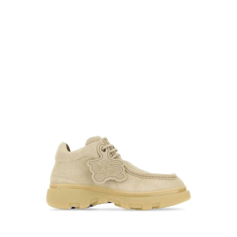Burberry 沙色麂皮 Creeper 系带鞋