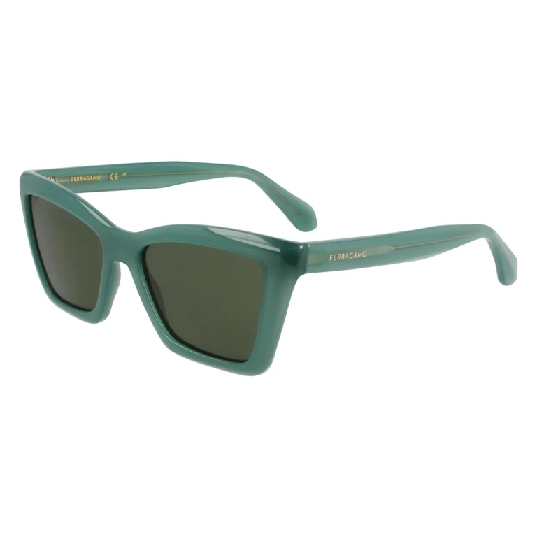 Ferragamo Green Cat Eye Ladies Sunglasses SF2039SE 339 53