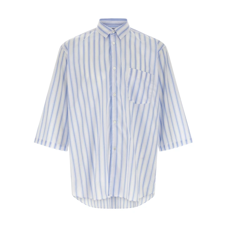 Comme des Garçons Blue Cotton Blouse - Men