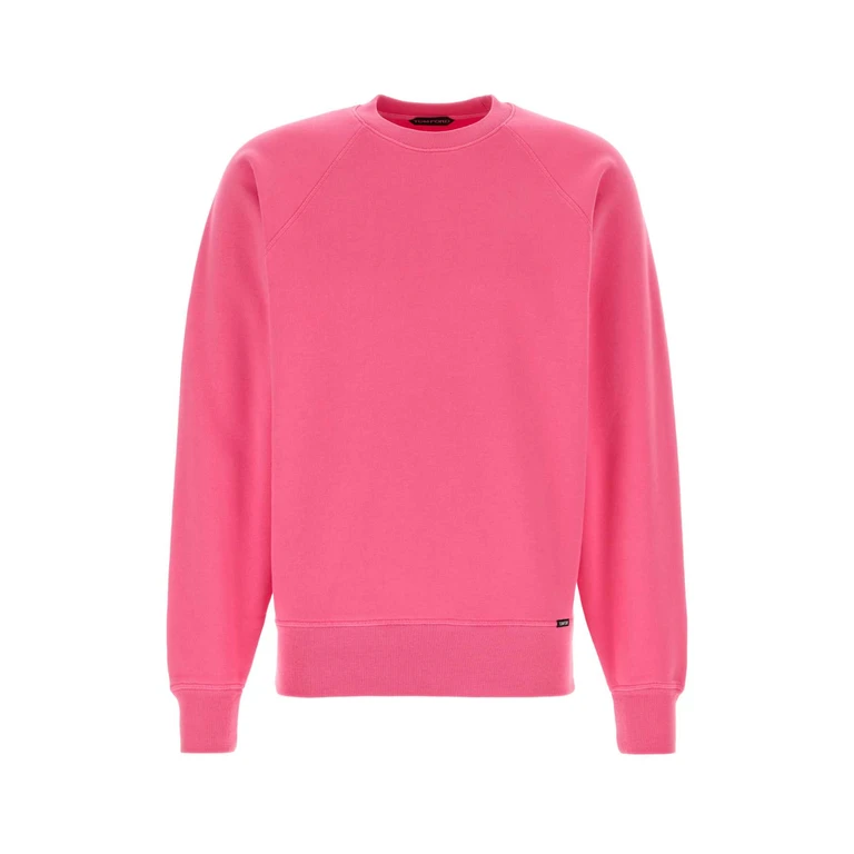 Fluo Pink Cotton Sweatshirt Fucsia Felpe - Men