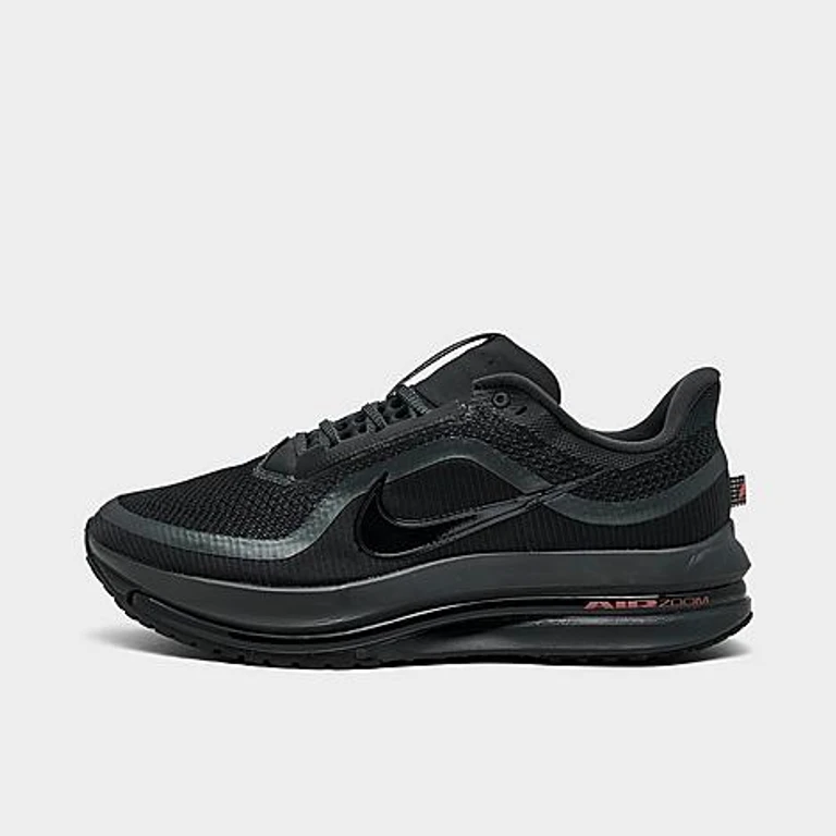 Nike Men's Pegasus Premium Running Shoes in Anthracite/Black/Bright Crimson Size: 7.5