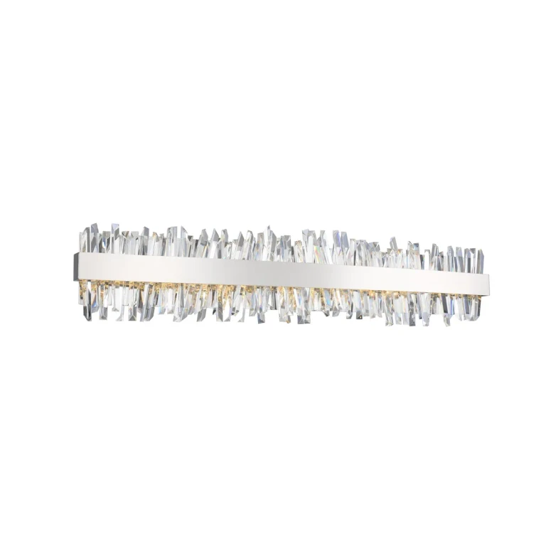 Glacier 38" Bathroom Vanity Light in Brushed Champagne Gold