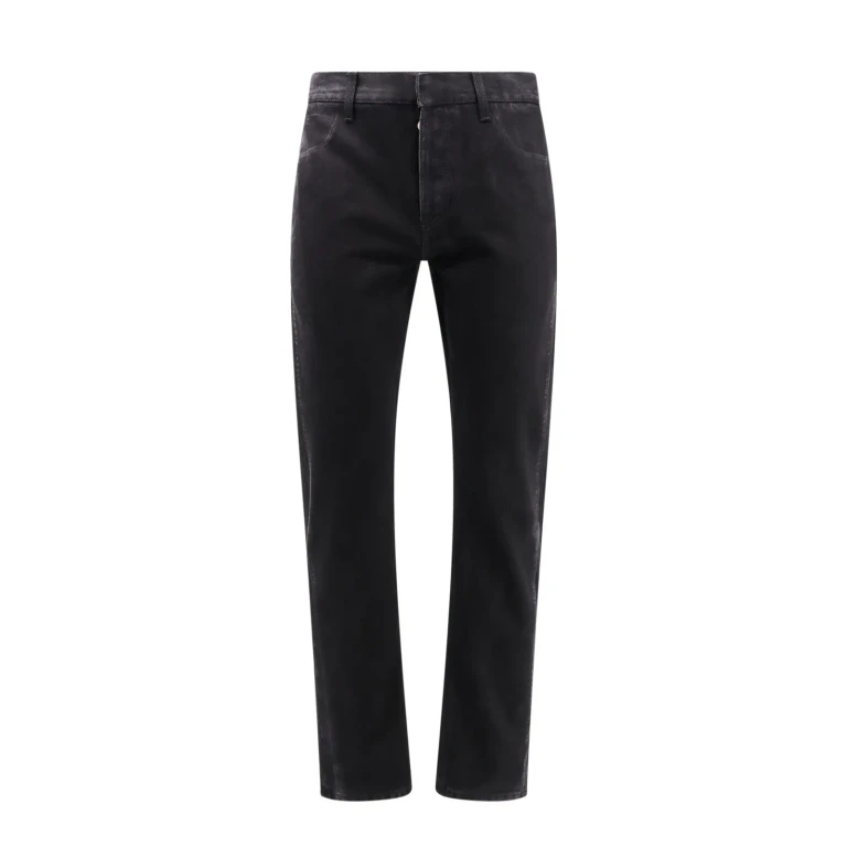 Alexander McQueen Black Jeans With Straight Leg In Denim Man