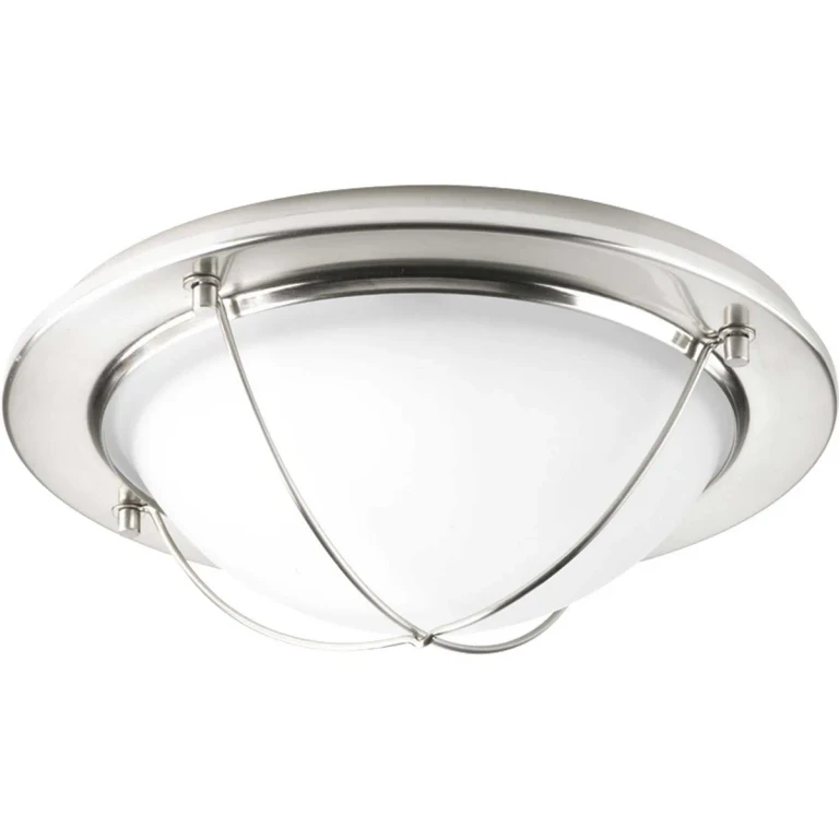 Brushed Nickel LED Flush Mount from the Portal Led Collection