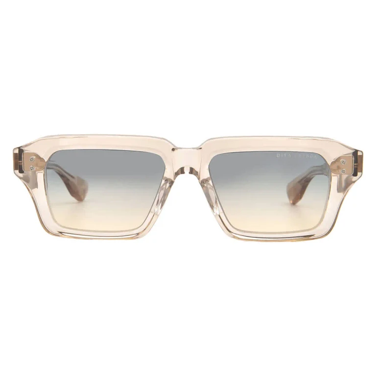 Dita DETRON Grey Apricot Gradient Rectangular Unisex Sunglasses DTS459-A-03 52