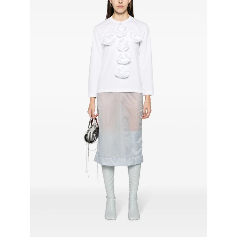 Maison Margiela Skirts Clear Blue Polyamide - Women