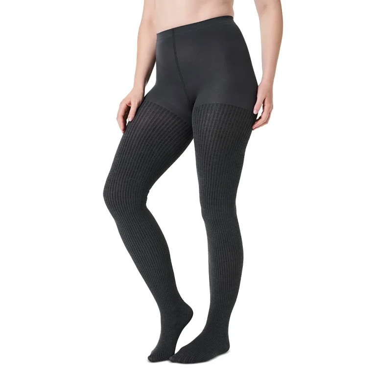 Spanx Rib Knit Shorty Tights
