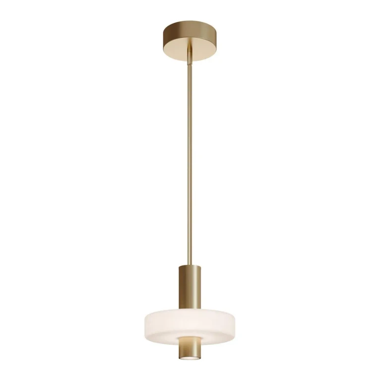 Light Antique Brass LED Pendant from the Sydney Collection