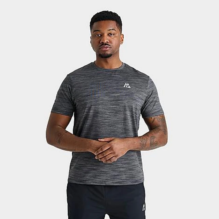 Montirex Men's Trail 20 T-Shirt in Black/Asphalt/Cement Grey Size: Small