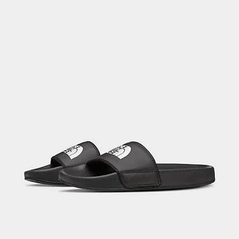 The North Face Women's Base Camp III Slide Sandals in TNF Black/TNF White Size: 5.0