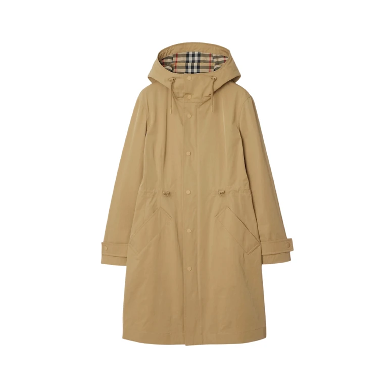 Burberry Drawcord Hood Nylon-Cotton Parka