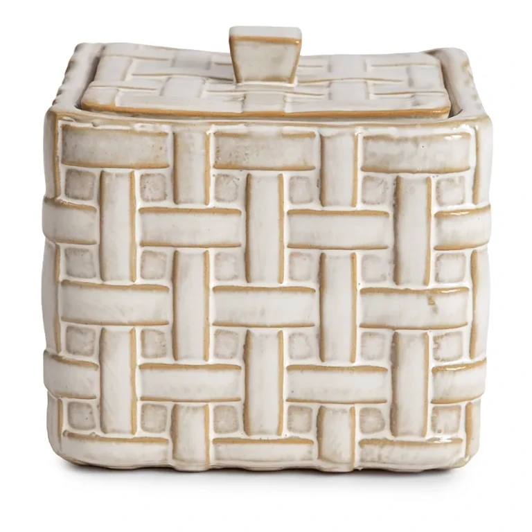 Kassatex Cane Cotton Jar