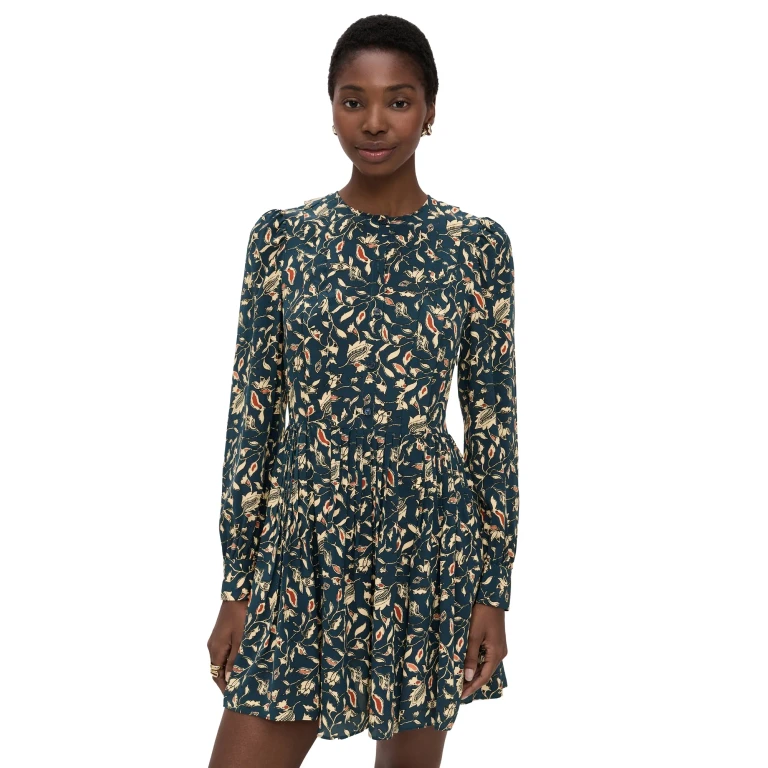 Ulla Johnson Arabella Silk Mini Dress Midnight Garden 8