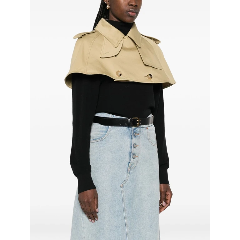 Burberry Jackets Kaki Cotton - Women