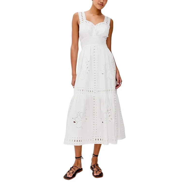 Rails Fawn Eyelet Midi Dress