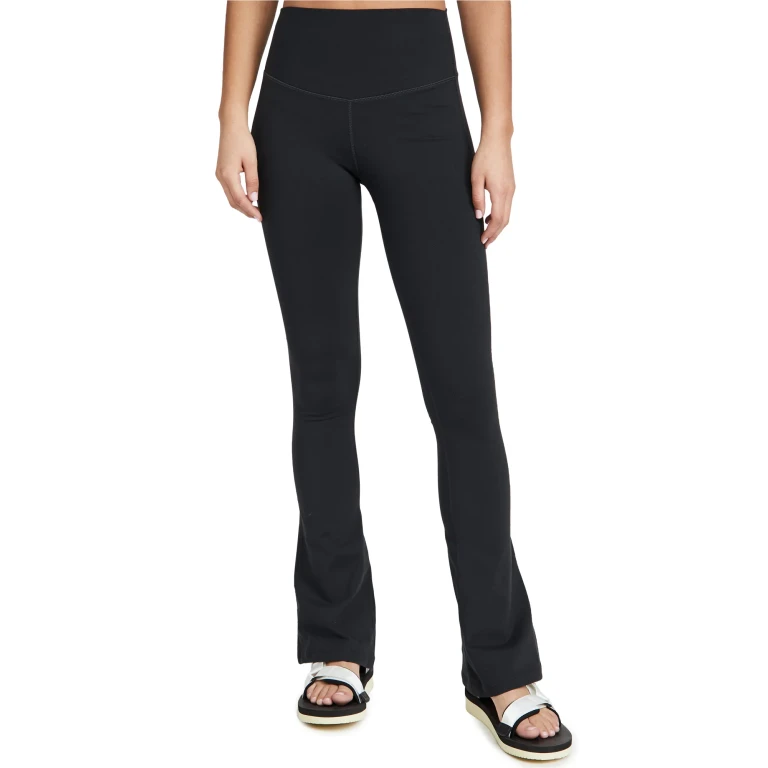 Splits59 Raquel High Waist Supplex Flared Legging, 32" Black L