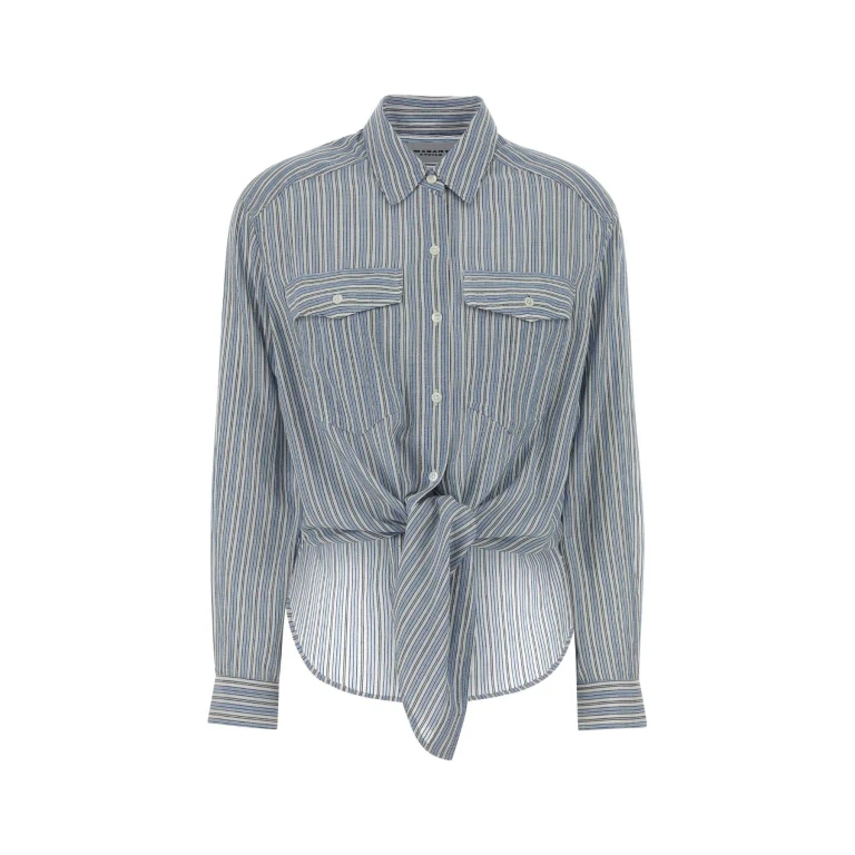 ISABEL MARANT ETOILE Shirt Woman color Gnawed Blue (CH0131FFD1I04E30BU)