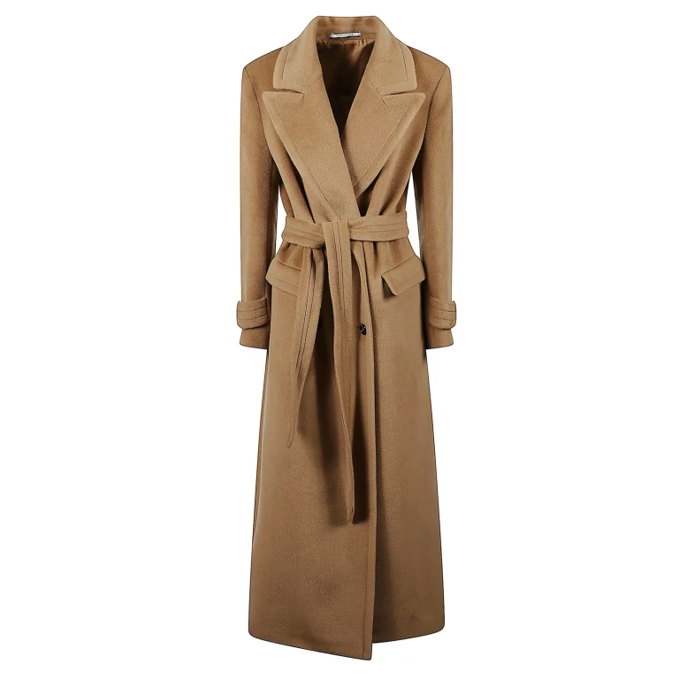 Tagliatore Long Coat With Belt