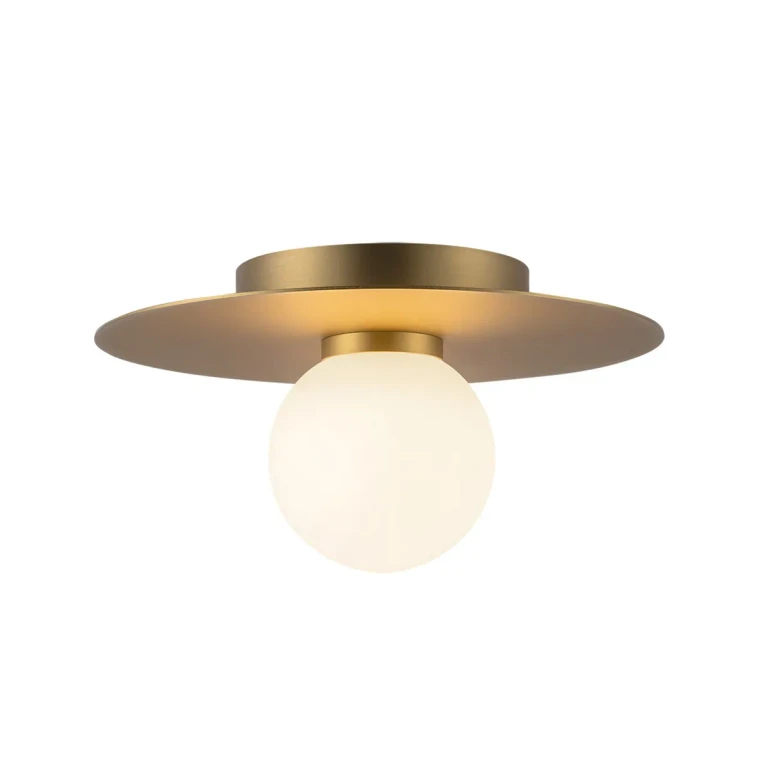 Brushed Gold LED Flush Mount from the Elixir Collection