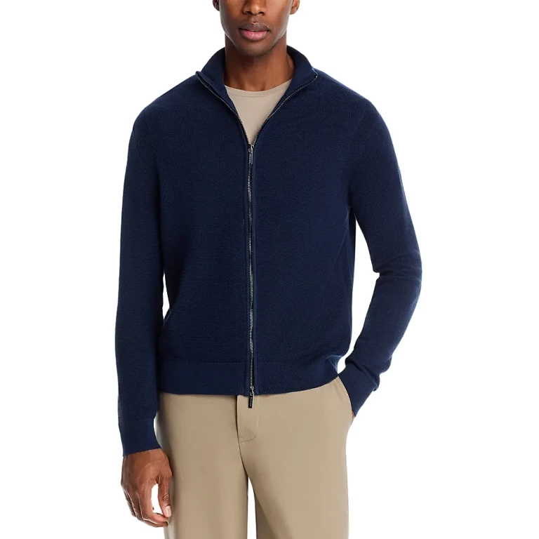 Michael Kors Stitch Full Zip Sweater