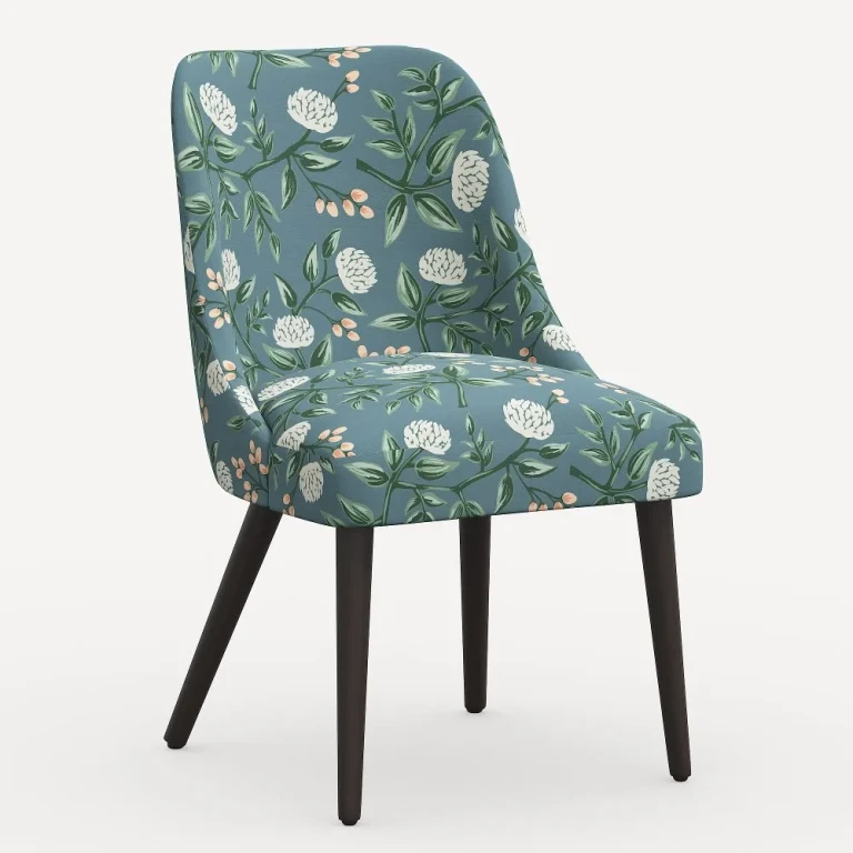 Clare Emerald Peonies Dining Chair