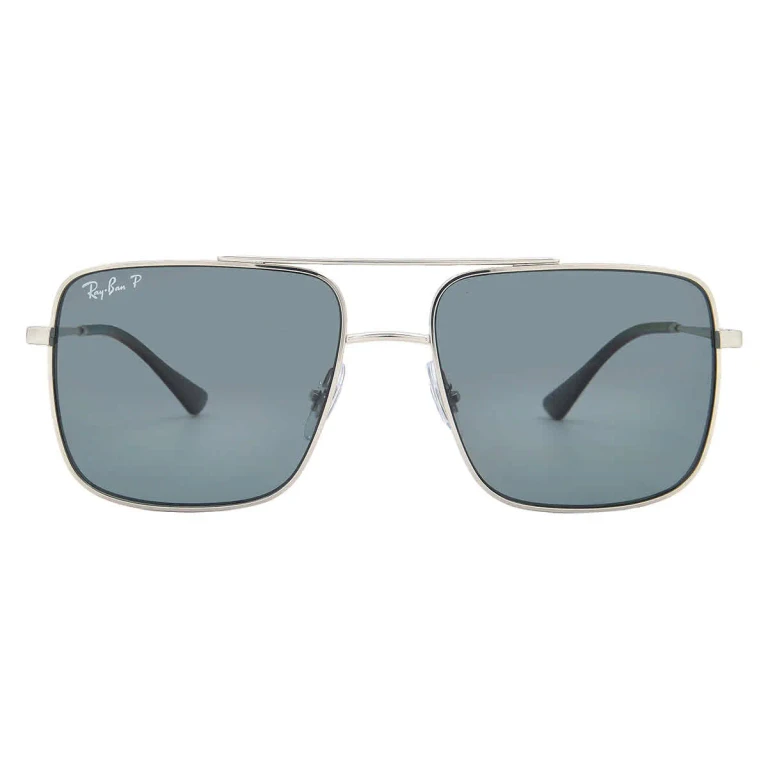 Ray Ban Ari Polarized Dark Grey Square Unisex Sunglasses RB3758 003/81 54