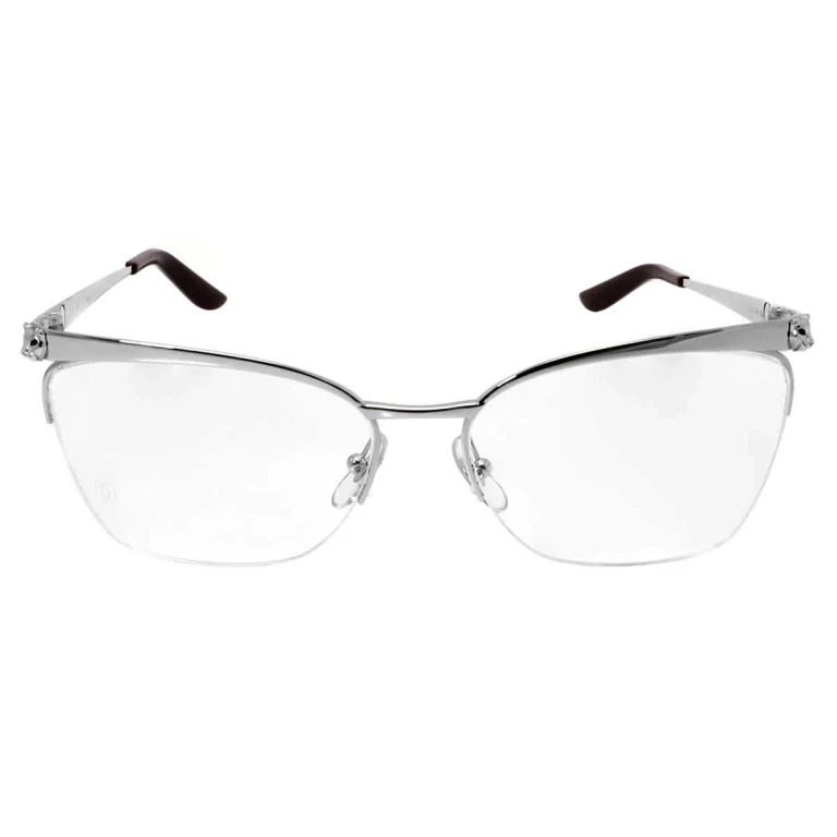 Cartier Demo Cat Eye Ladies Eyeglasses CT0125O 006 56