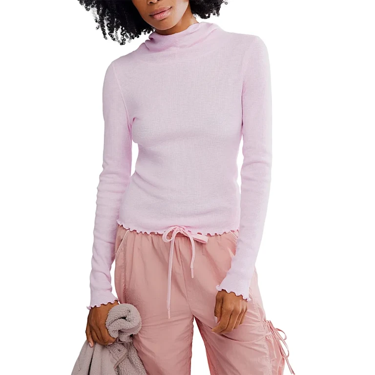 Free People Breathe Easy Hooded Top