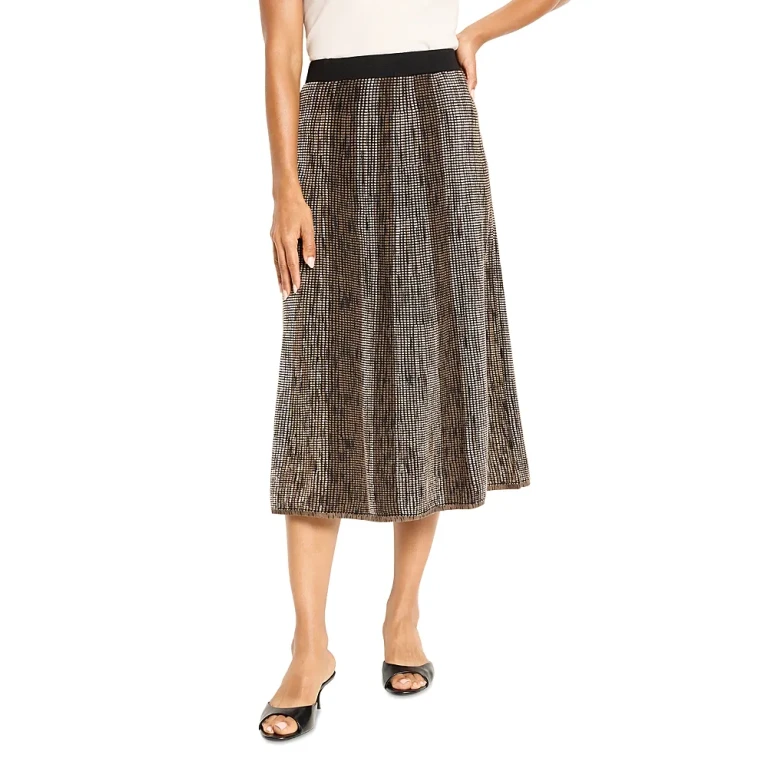 Nic+Zoe Ombre Pixel Knit Skirt