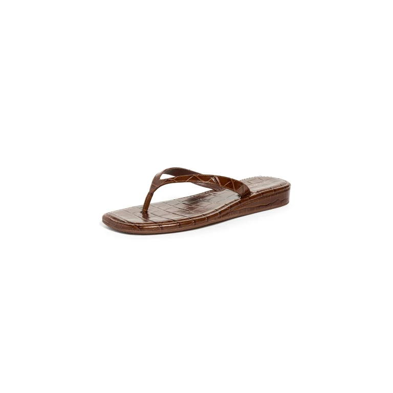 Loeffler Randall Lina Elevated Flip Flops Espresso 9