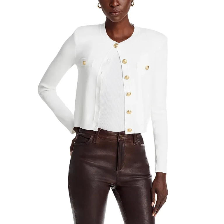 L'Agence Toulouse Crewneck Cardigan