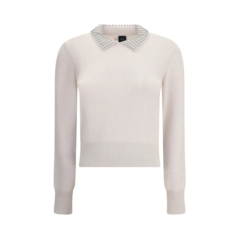 Pinko Rundhalspullover - Beige