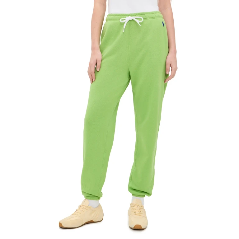 Polo Ralph Lauren Island Knit Ankle Jogger Pants Parakeet Green S