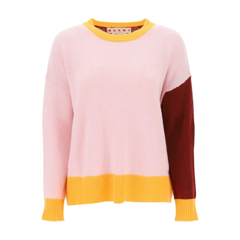 Pull Marni en cachemire à blocs de couleurs